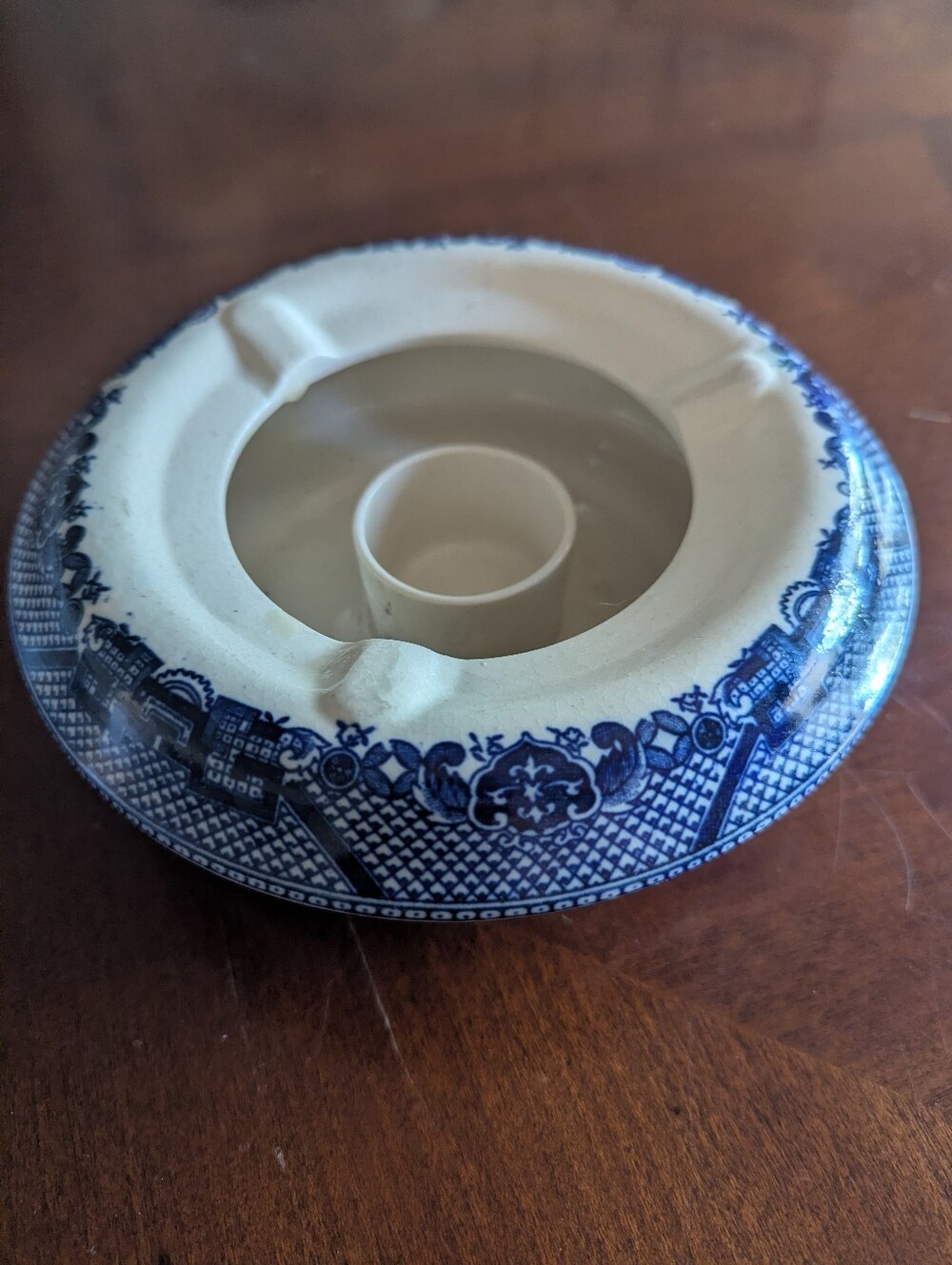 1920s Blue Willow Design Japan Ashtray - Picture 10 of 10